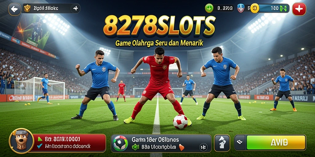 Screenshot menunjukkan gameplay olahraga yang intens dan mengasyikkan.