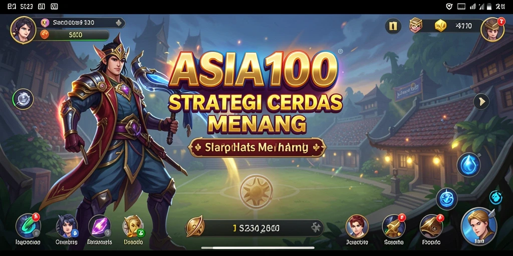 Screenshot ASIA100 menampilkan pertempuran strategis yang intens.