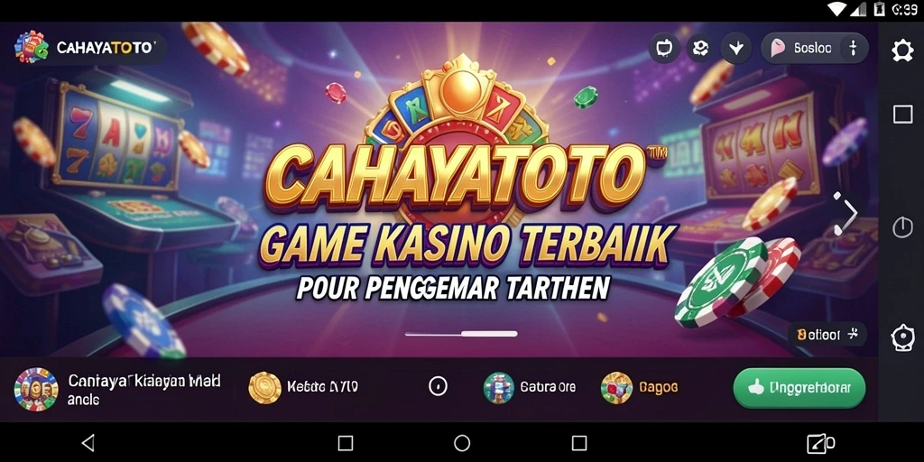 Tampilan menarik dari permainan Kasino di CAHAYATOTO.