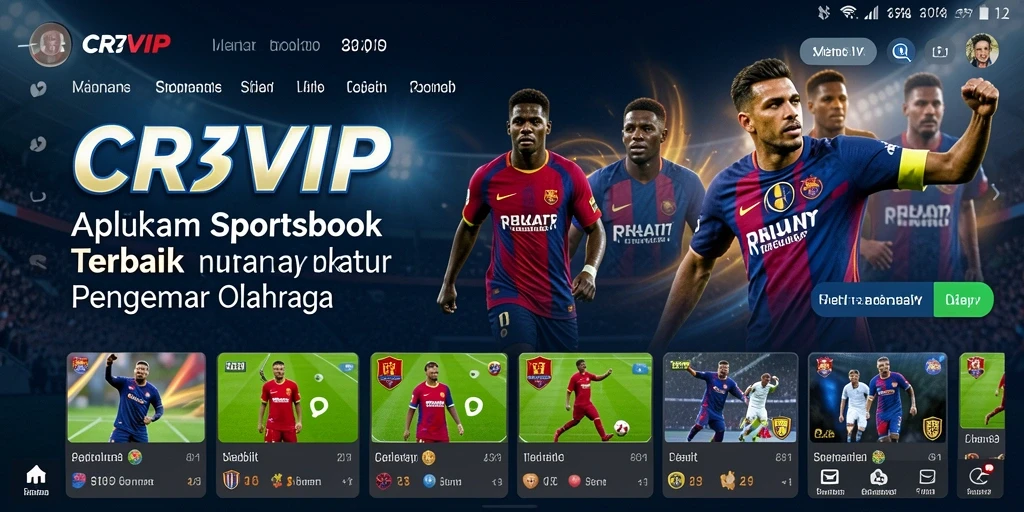Screenshot utama CR7VIP menampilkan antarmuka taruhan olahraga yang menarik.