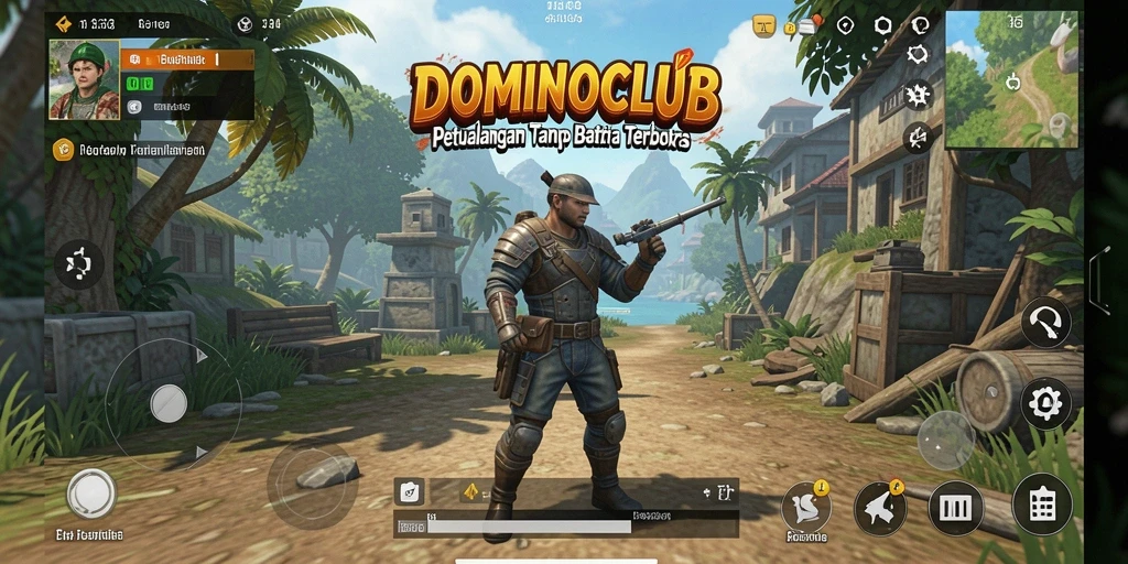 Screenshot DOMINOCLUB menampilkan gameplay dunia terbuka yang mendebarkan.