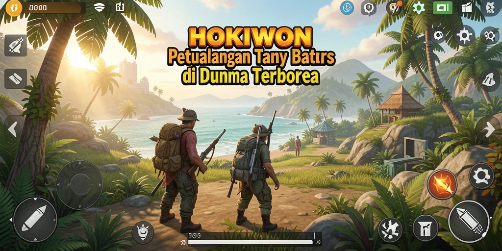 Screenshot HOKIWON menampilkan eksplorasi dunia terbuka yang menakjubkan.