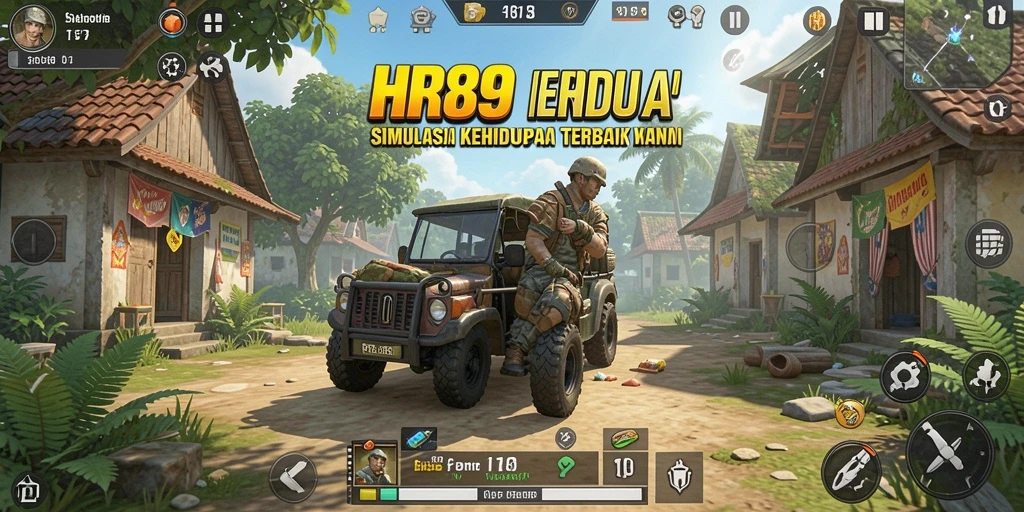 Tangkapan layar gameplay menampilkan berbagai aktivitas menarik dalam HR89.