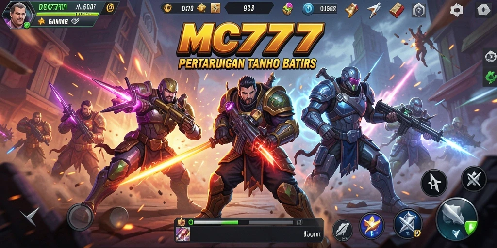 Tangkapan layar menunjukkan aksi pertarungan seru di MC777.