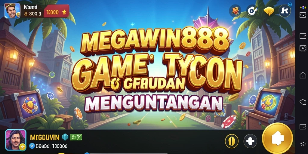 Tampilan gameplay MEGAWIN888 yang menggugah semangat bermain Tycoon.