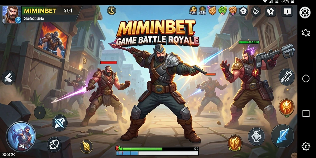 Gameplay seru dan mendebarkan di MIMINBET Battle Royale.