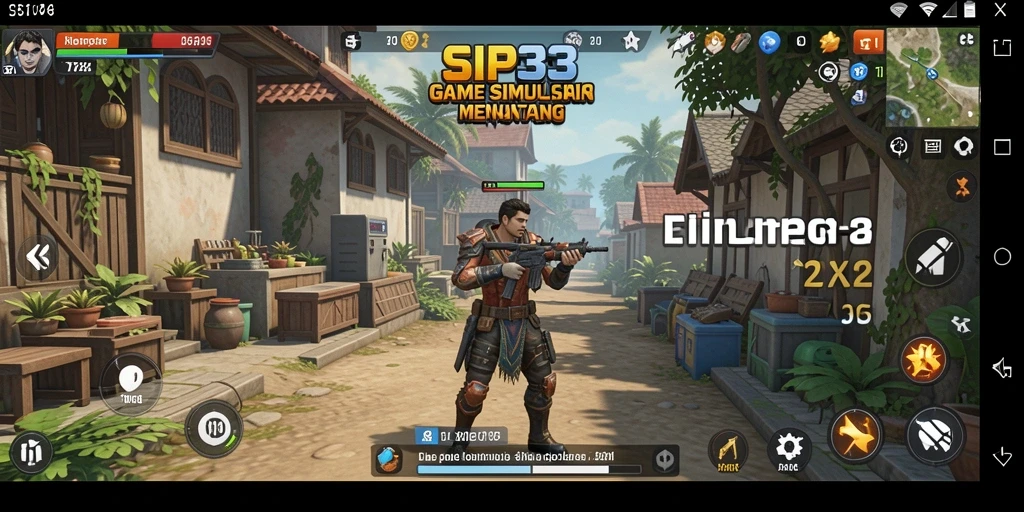Screenshot SIP33 menunjukkan pemain sedang berinteraksi dalam gameplay simulasi yang mendalam.