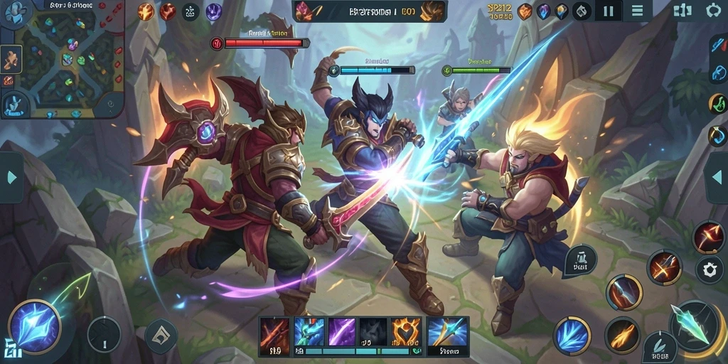 Tampilan gameplay SP212 yang menegangkan saat pertempuran tim.