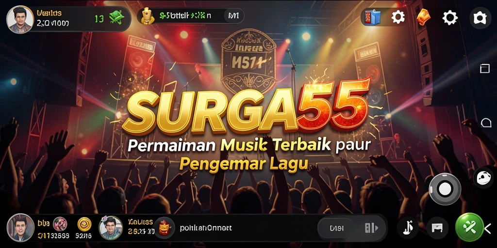 Tampilan gameplay yang seru dan interaktif dengan lagu-lagu favorit.