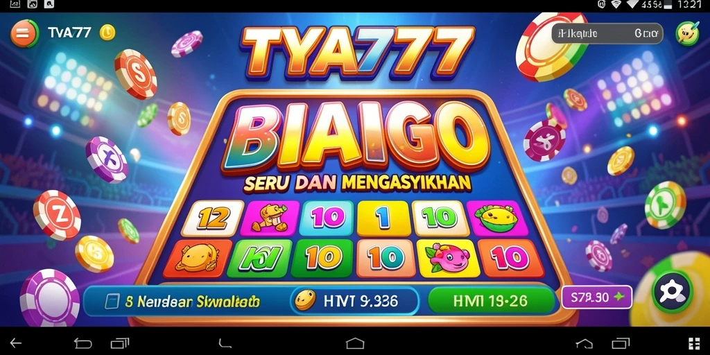 Screenshot gameplay TYA777 menunjukkan keseruan permainan Bingo.