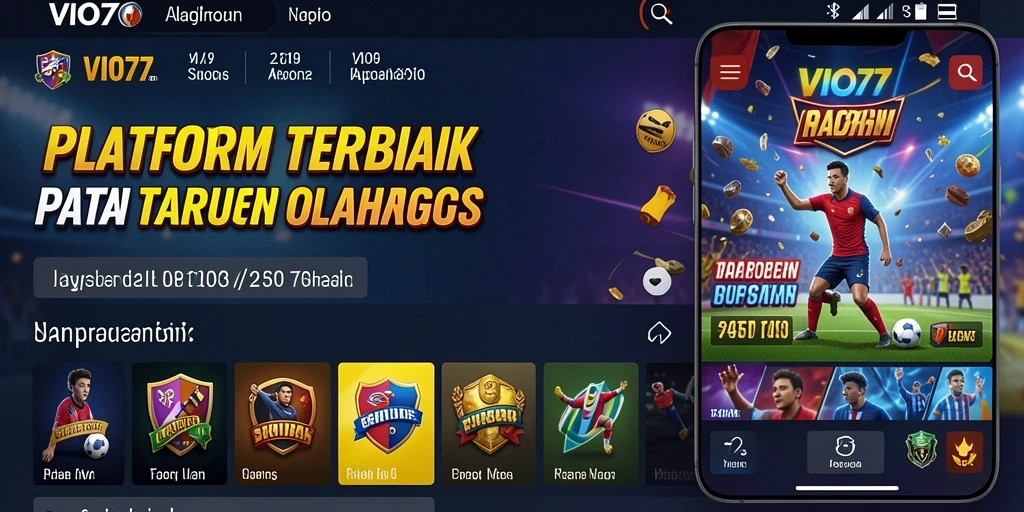 Tampilan layarnya menampilkan taruhan olahraga yang menarik dan interaktif.