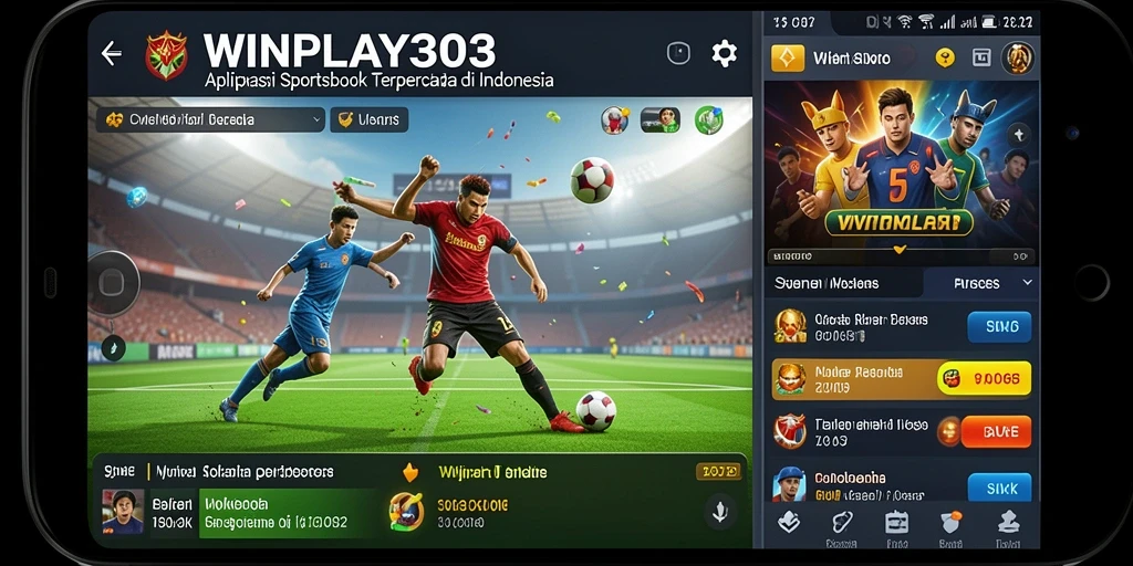 Tampilan utama gameplay WINPLAY303 dengan berbagai opsi taruhan olahraga.